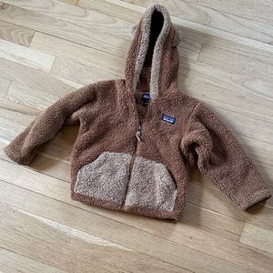 Patagonia Brown Fleece Kids Hoodie with Ears!
